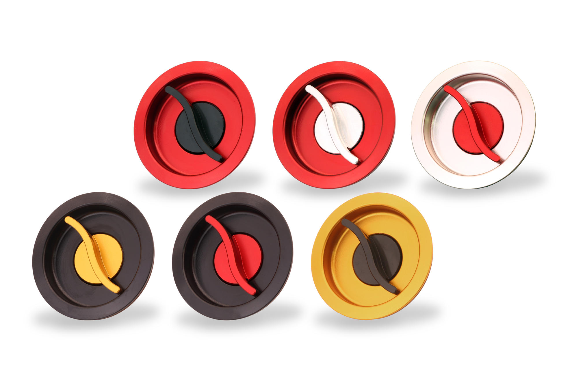 CNC Racing Bi-Color Aluminum Quick Release Center Plug For CNC Racing Gas Caps CNC Racing Bi-Color Aluminum Quick Release Center Plug For CNC Racing Gas Caps